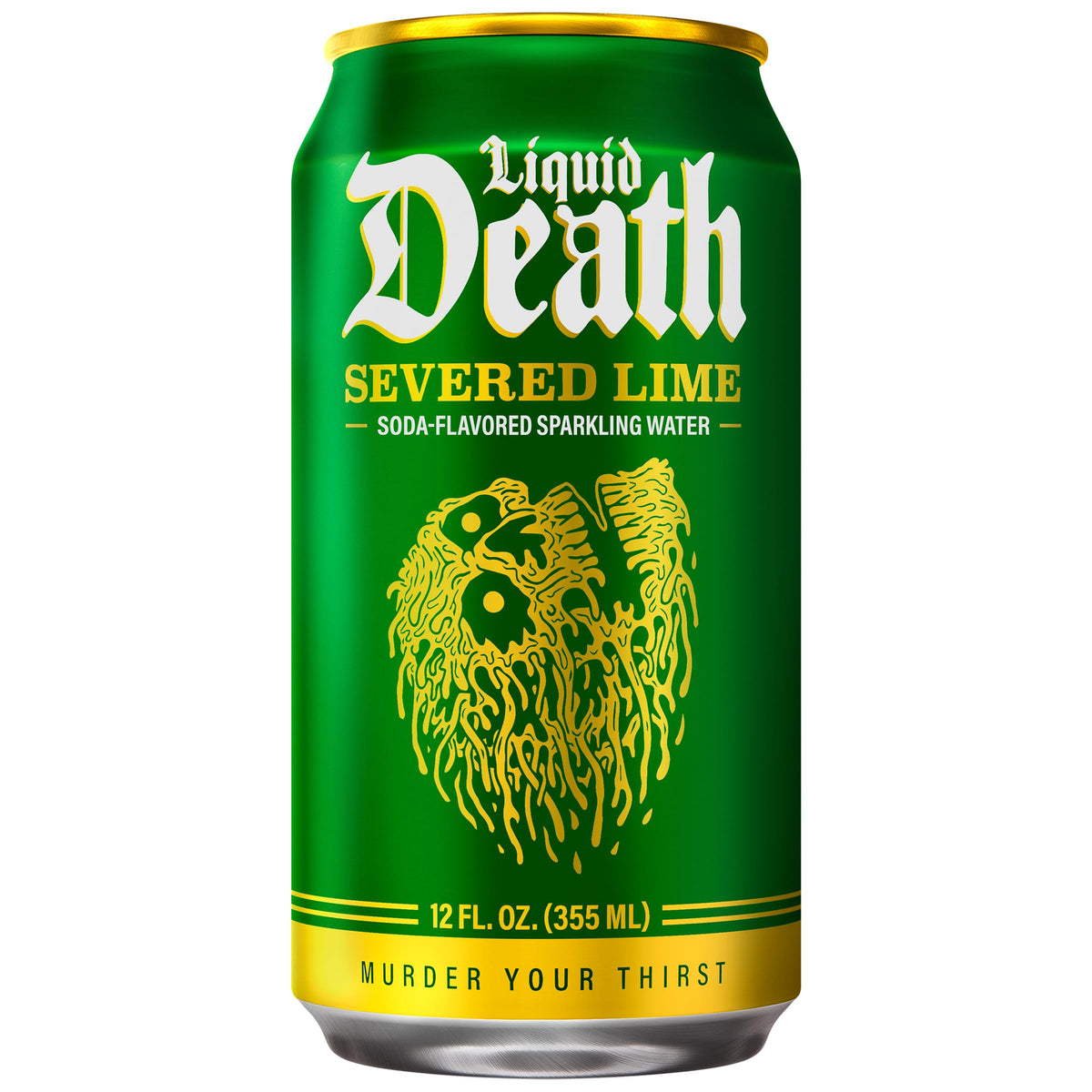 Liquid Death Soda-Flavored Sparkling Water - Cherry Obituary, Less Sugar*, Huge Flavor, No Caffeine, No Artificial Sweeteners, 12 Fl Oz (Pack of 12)