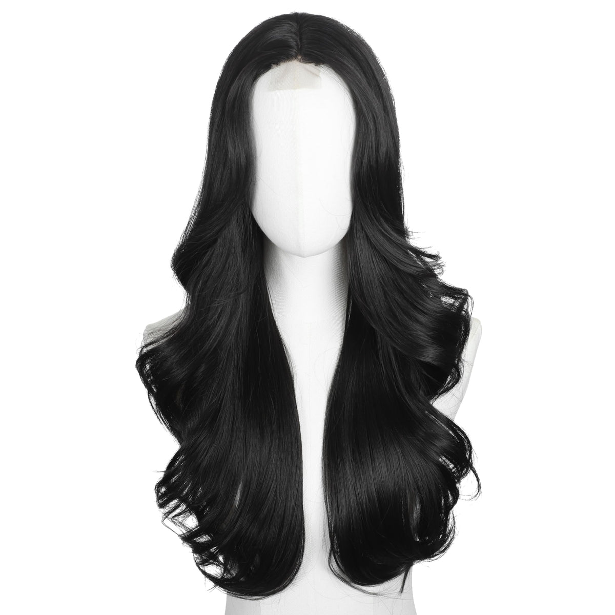 Brown Wigs for Women 26 Inch Middle Part Wavy Synthetic Wig