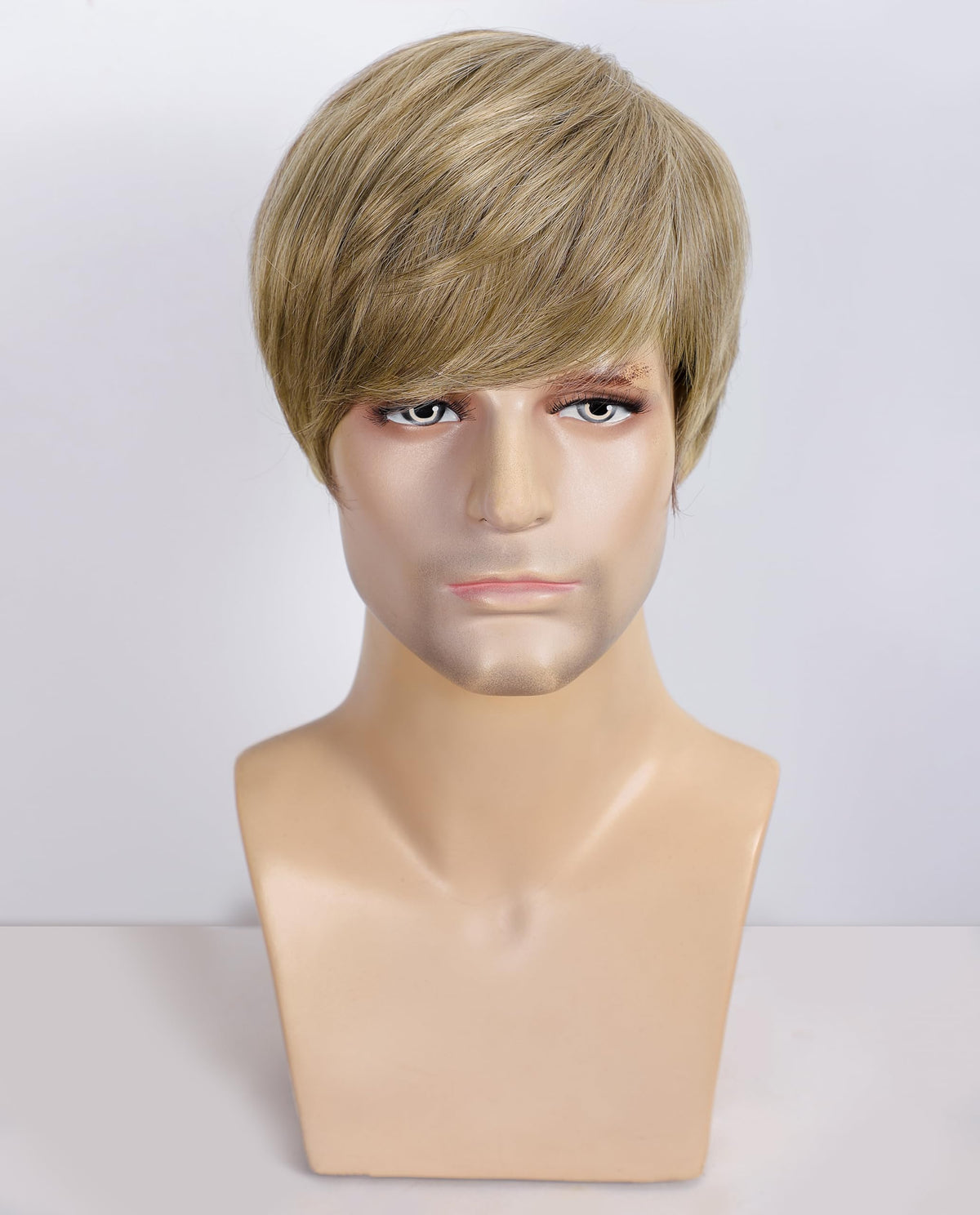 YYHR 80s Brown Wigs for Mens Mullet Rocker Costume Long Synthetic Hair Wig