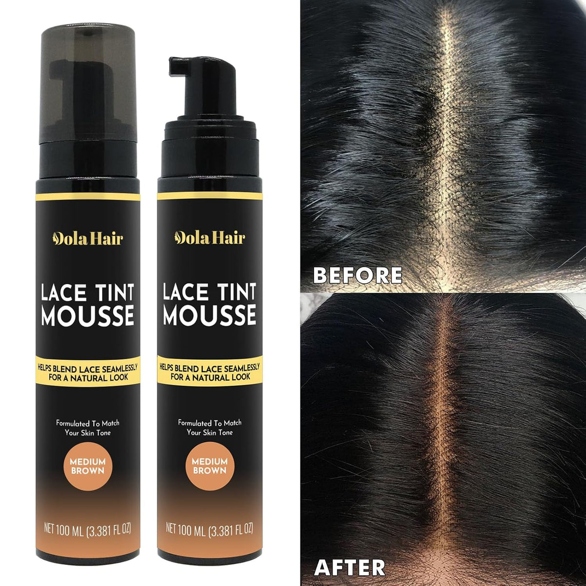 Dolahair Lace Glue Kit Wig Installation Kit & Melting Spray (Medium Brown)