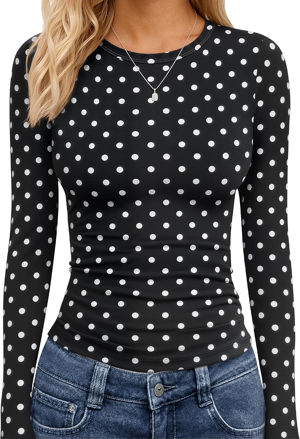 TNNZEET Long Sleeve Shirts for Women Fall Fashion Workout Crop Top Y2K 2026