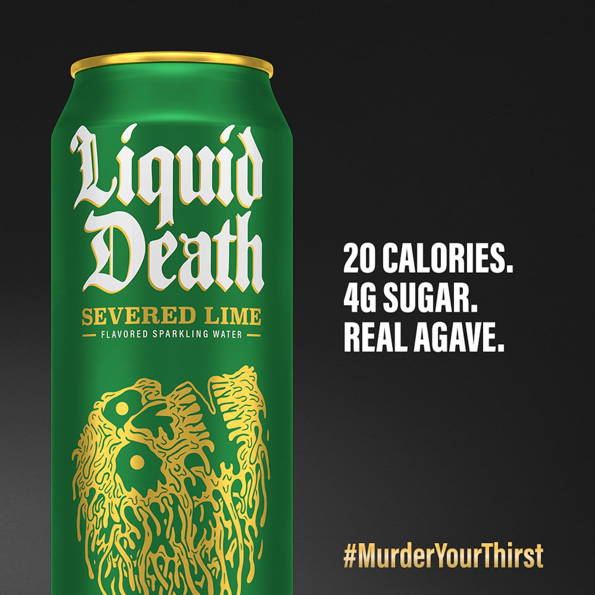 Liquid Death Soda-Flavored Sparkling Water - Cherry Obituary, Less Sugar*, Huge Flavor, No Caffeine, No Artificial Sweeteners, 12 Fl Oz (Pack of 12)