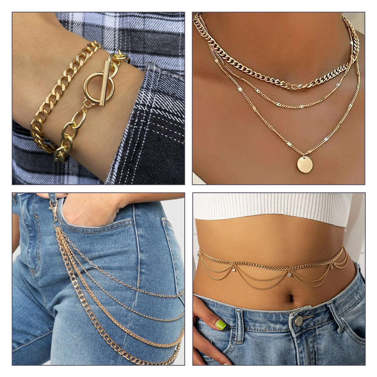 Beadthoven 16.4ft Aluminum Curb Chains, Silver Color Chains for Jewelry Making 5mm Wide Metal Craft Chain Link Spool Twisted Links Oval Curb Chains Unwelded for Clothes Necklace Bracelet DIY Findings