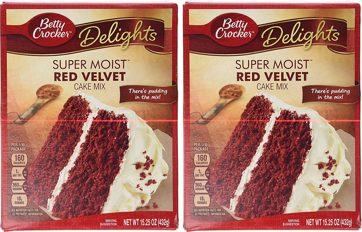 Betty Crocker Delights Super Moist Cherry Chip Cake Mix, 13.25 oz.