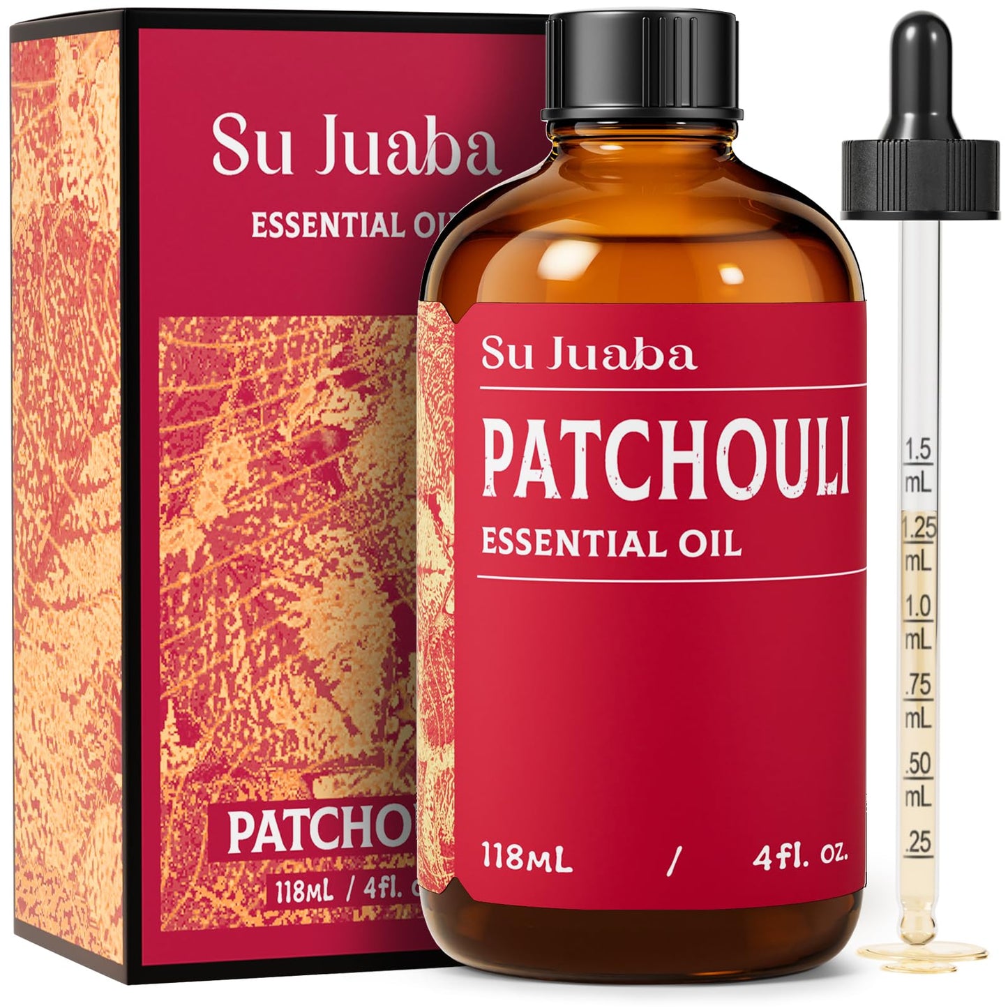 SU JUABA Lavender Essential Oil for Aromatherapy, Sleep & Relaxation | Calming Scent for Diffusion & Skin Care, Ideal for DIY Candles Soap & Fabric Softening - 118mL / 4 fl oz