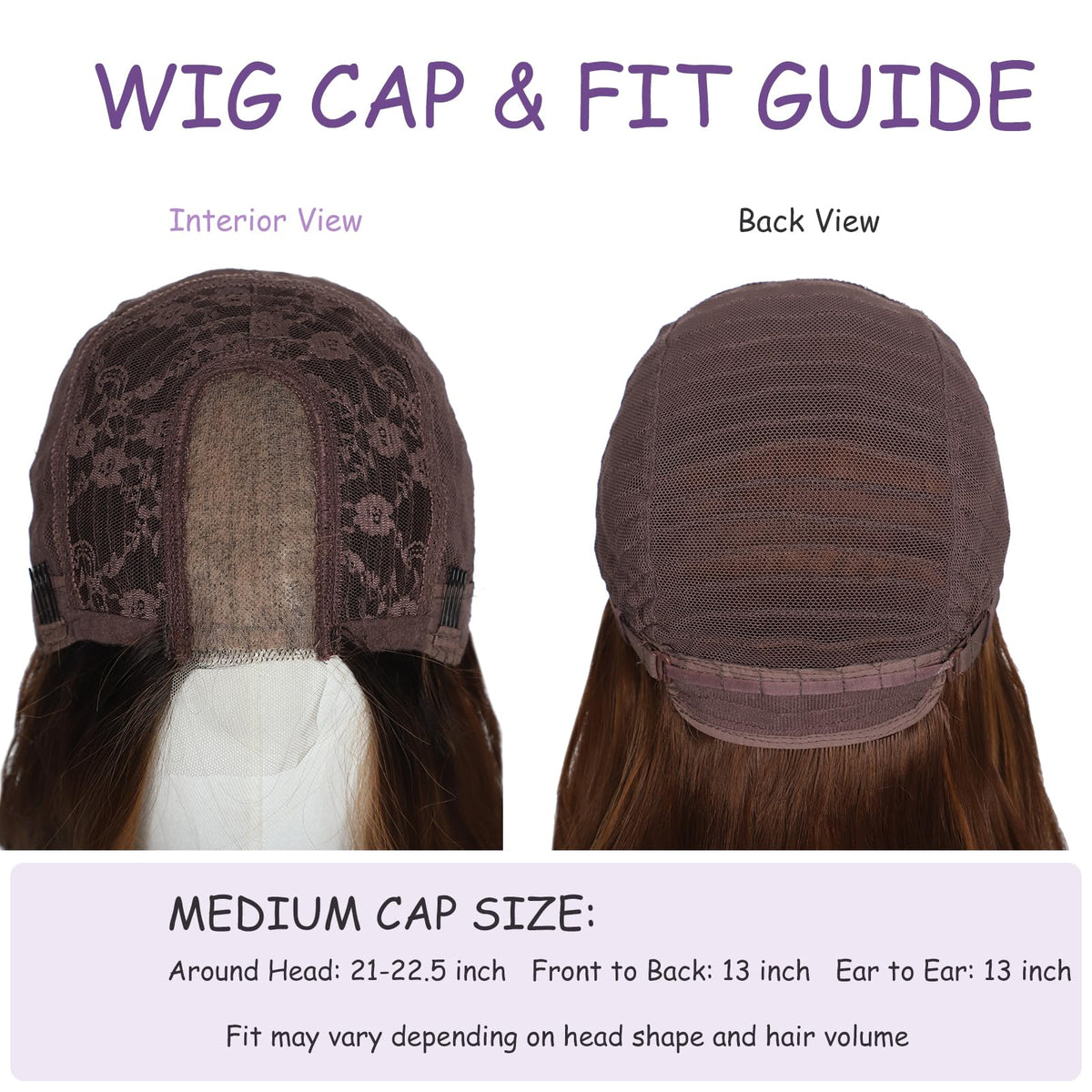 Brown Wigs for Women 26 Inch Middle Part Wavy Synthetic Wig