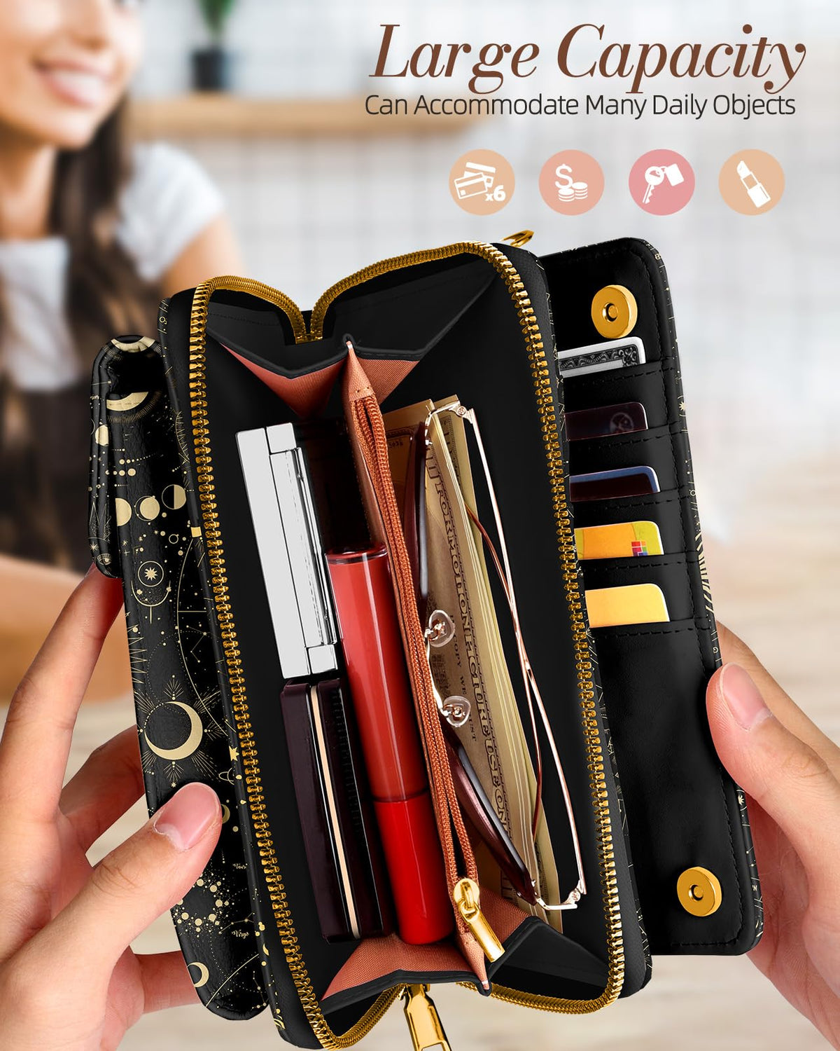 Miss Adola Leather Cell Phone Purse Crossbody Bag for Women