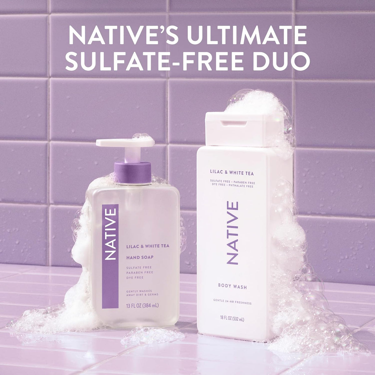 Native Clean Body Wash, Gentle & pH-balanced for Sensitive Skin, 24-Hr Freshness for Women & Men, Vegan & Cruelty-Free, Free of Sulfates & Parabens, Cherry & Vanilla Macaron, 18 fl oz