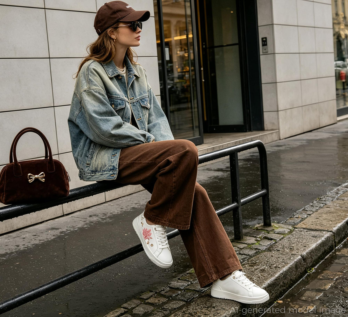 LUCKY STEP Women's Printed Fashion Sneakers