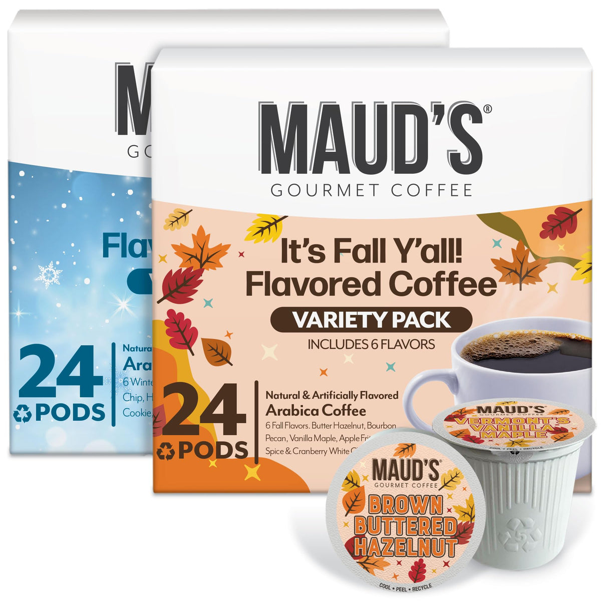 Maud's Cherry Flavored Medium Roast Coffee Pods, 18ct