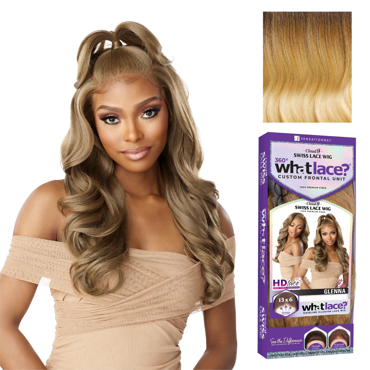 Sensationnel What Lace 13x6 Wig-Glenna, MOCHABROWN