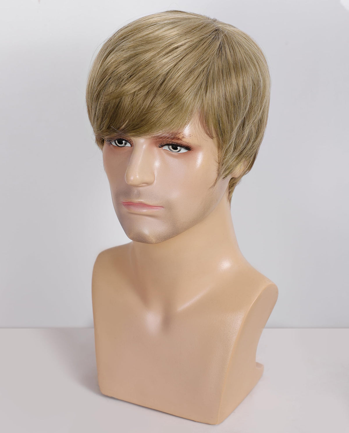YYHR 80s Brown Wigs for Mens Mullet Rocker Costume Long Synthetic Hair Wig