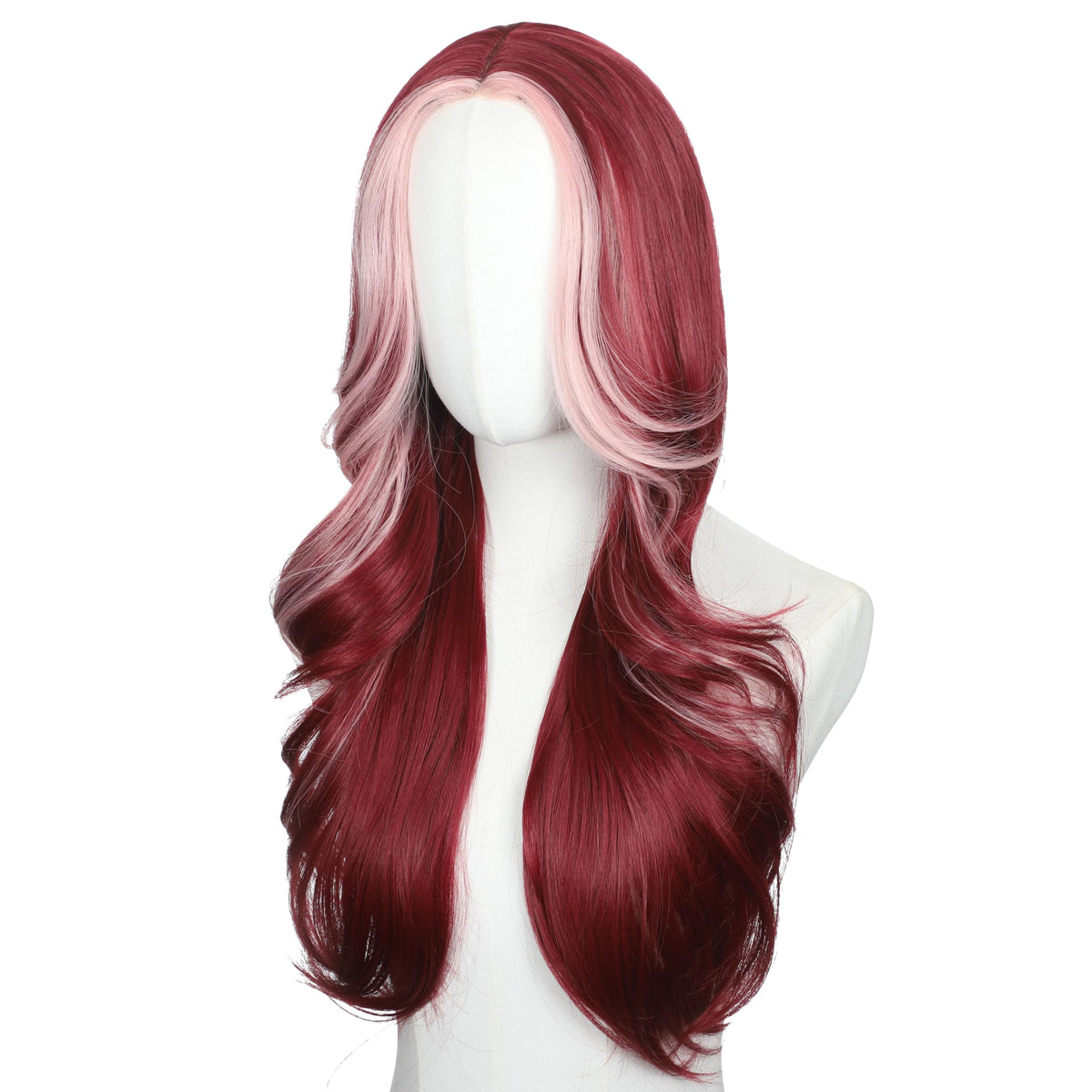 Brown Wigs for Women 26 Inch Middle Part Wavy Synthetic Wig