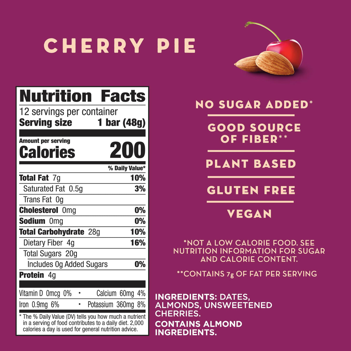 Larabar Cherry Pie, Fruit & Nut Bars, 16 ct, 27.2 oz