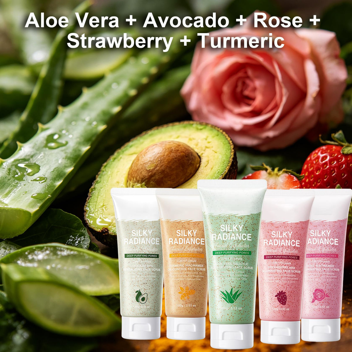 Cherry Body Exfoliator, Deep Cleaning Exfoliating Body Scrub, Moisturizing Nourishing Salt Rose Body Scrub, 350 g