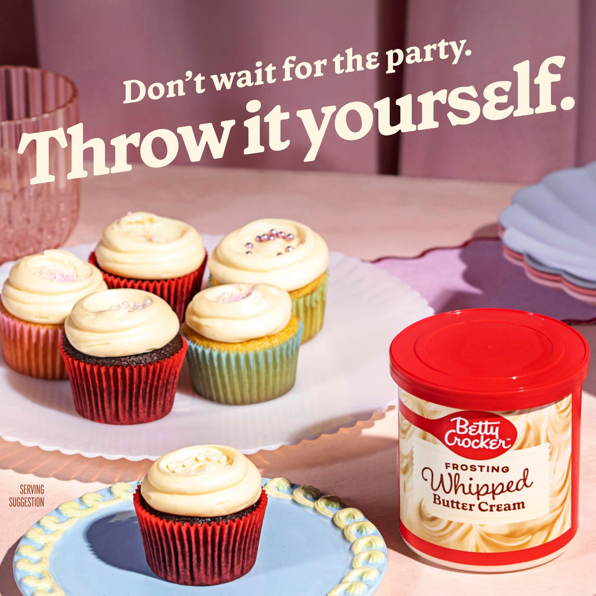 Betty Crocker Gluten Free Rich and Creamy Cherry Frosting, 16 oz, 8 Pack