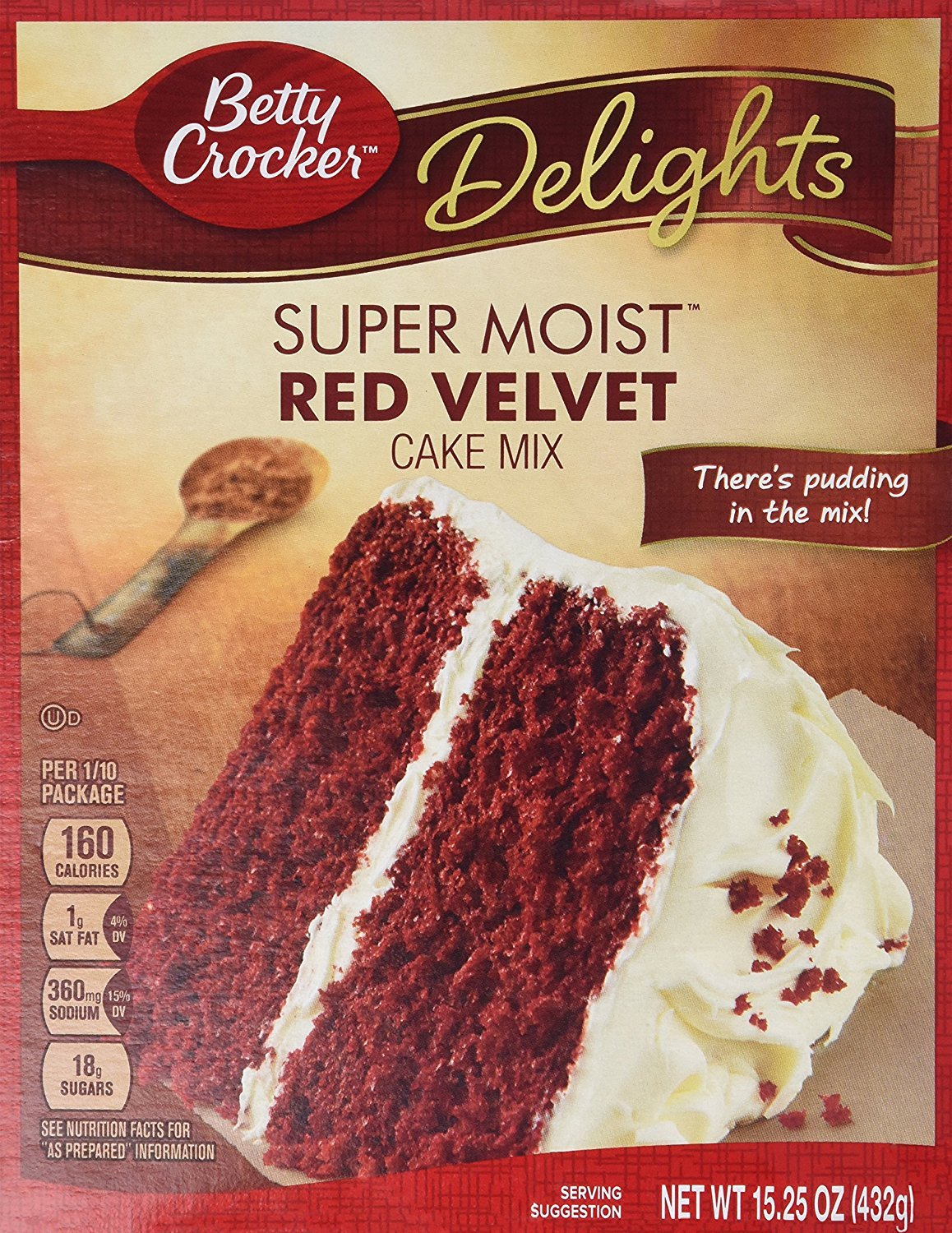 Betty Crocker Delights Super Moist Cherry Chip Cake Mix, 13.25 oz.