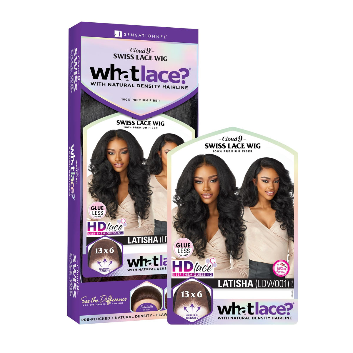 Sensationnel What Lace 13x6 Wig-Latisha, 1 JETBLACK