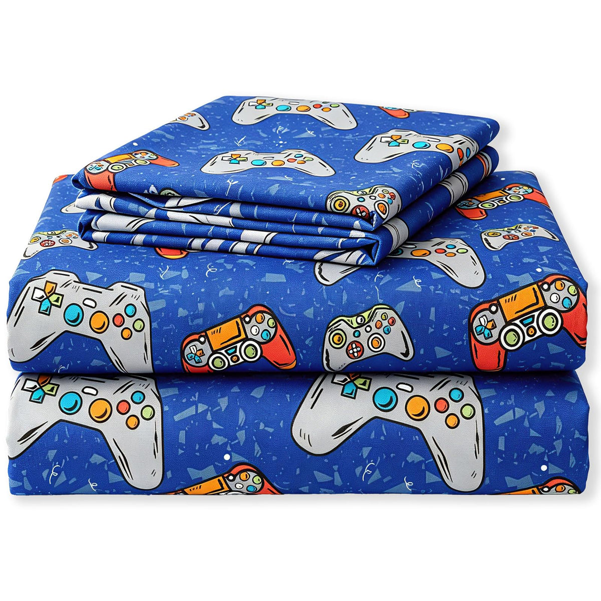 SDIII 4PCS Red Cherry Bed Sheets Set Full, Soft Microfiber Cherry Full Size Bed Sheets, Cute Fruit Patterns Sheet for Girls Boys Kids and Teens