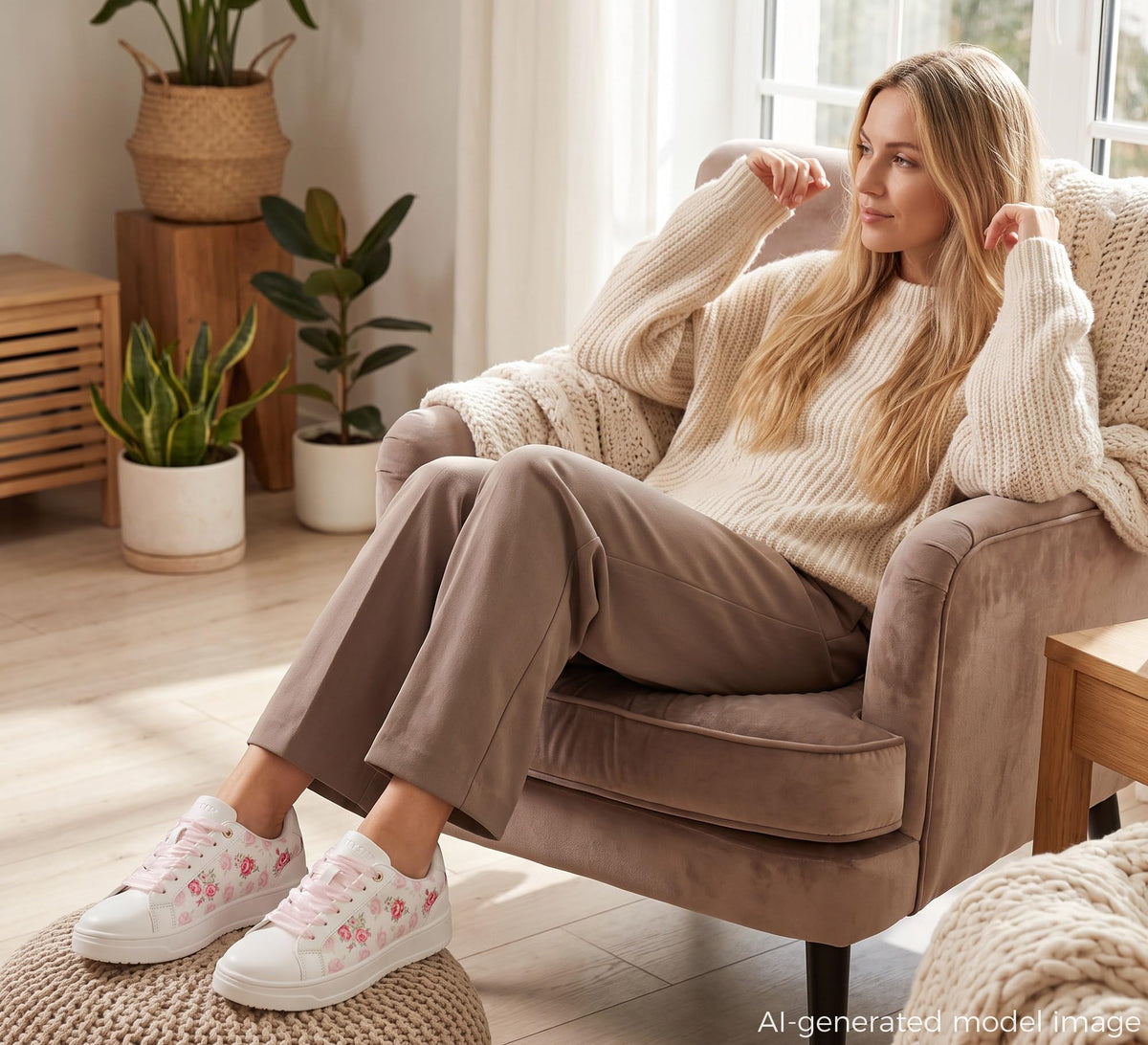 LUCKY STEP Women's Printed Fashion Sneakers