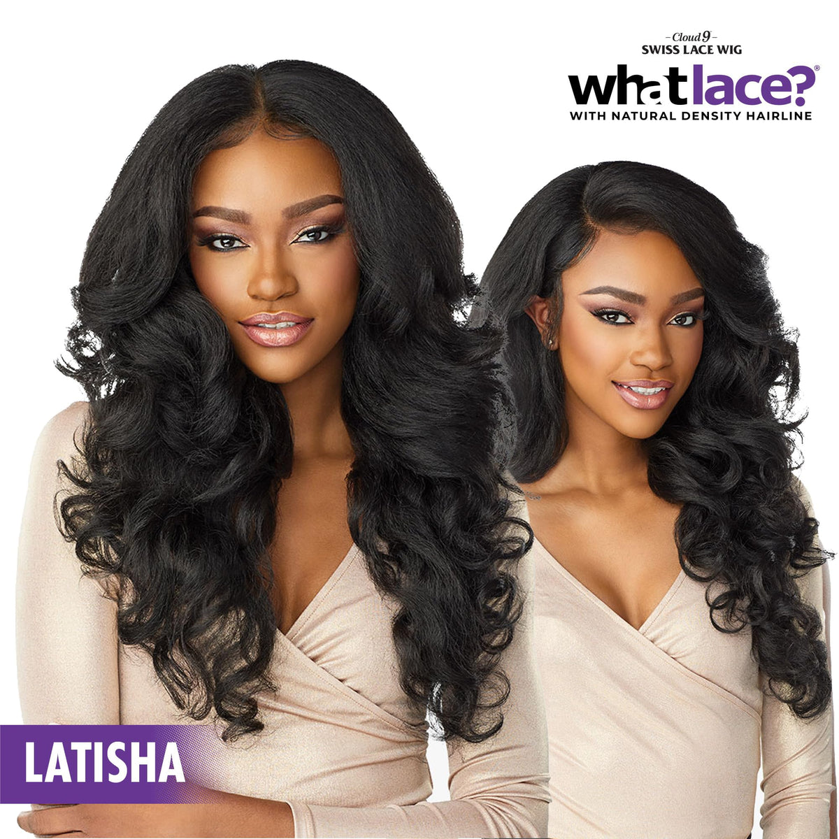 Sensationnel What Lace 13x6 Wig-Latisha, 1 JETBLACK