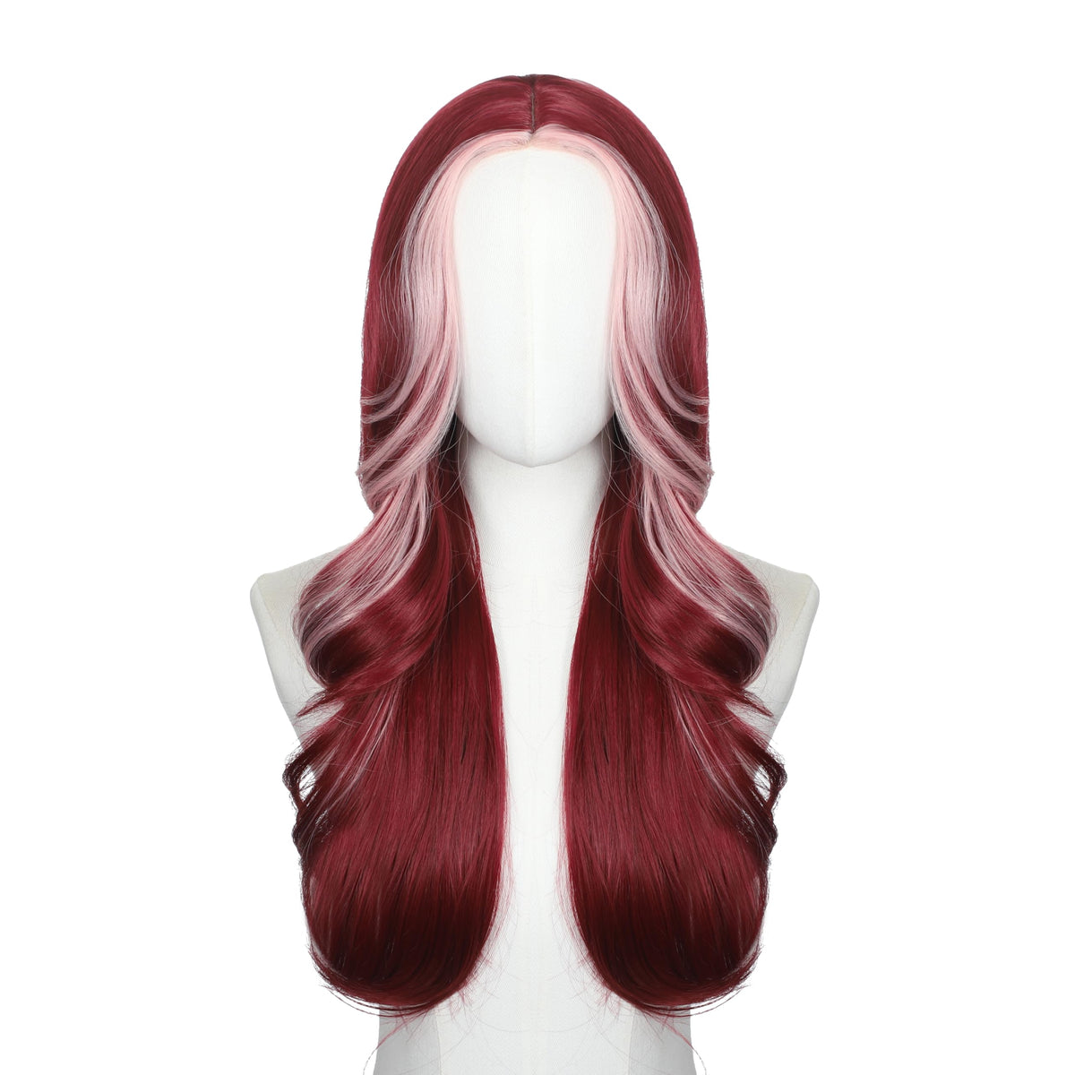 Brown Wigs for Women 26 Inch Middle Part Wavy Synthetic Wig