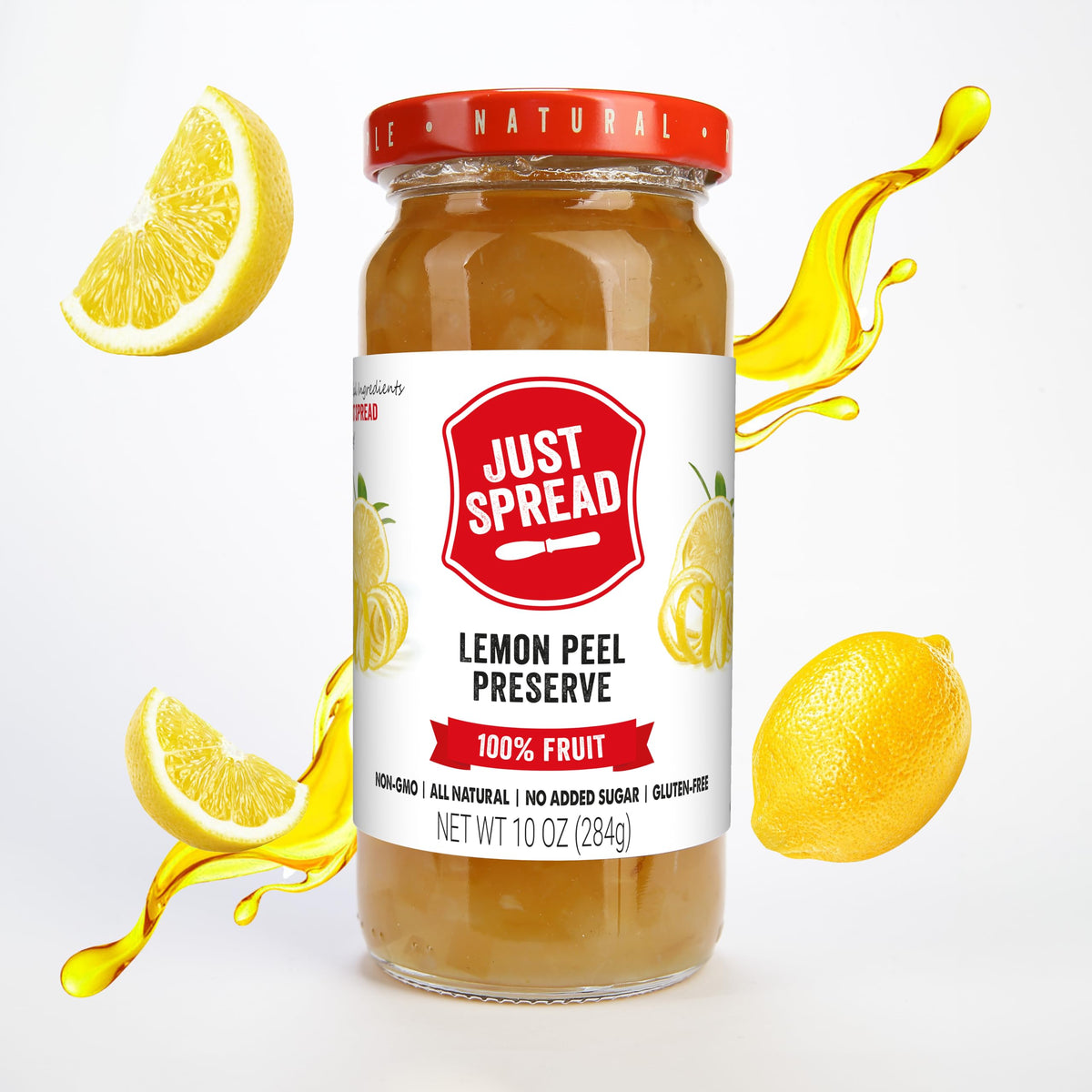 Just Spread 100% Fruit Preserve, Cherry, 10 oz Jar