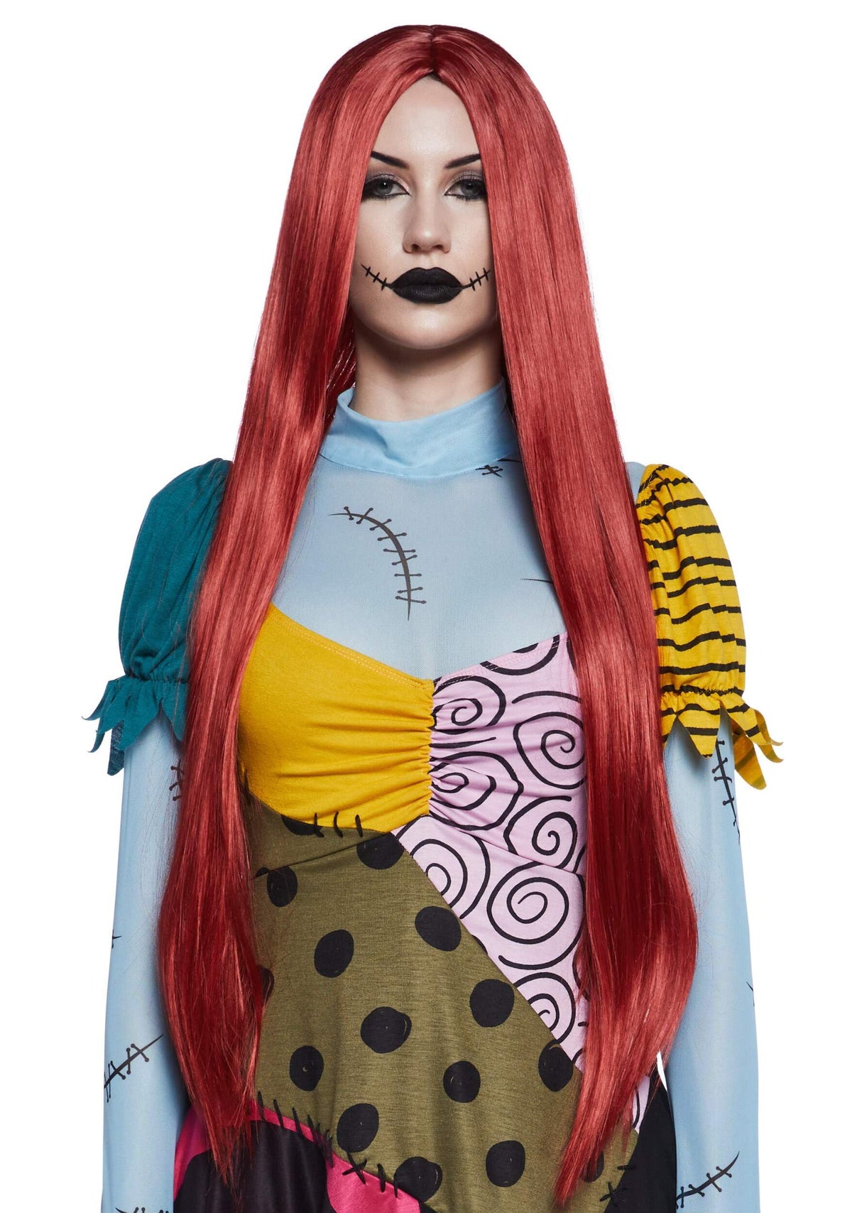 Dolls Kill Nightmare Sally Rag Doll Costume – Halloween Colorblock Outfit by Trickz N' Treatz
