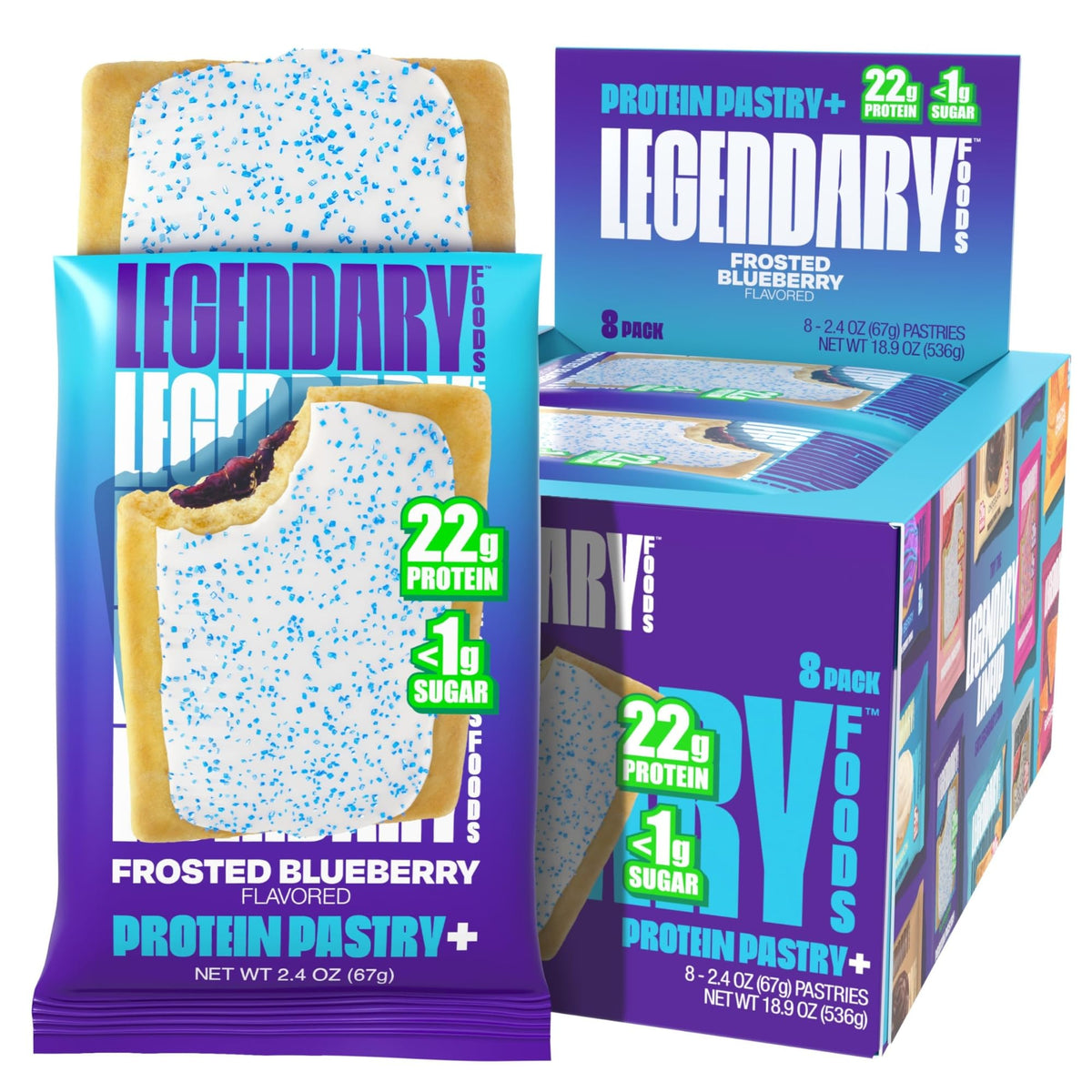 Legendary Foods High Protein Pastry, Cherry, Low Carb/Low Sugar Snack