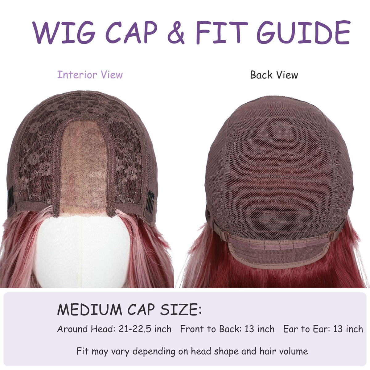 Brown Wigs for Women 26 Inch Middle Part Wavy Synthetic Wig