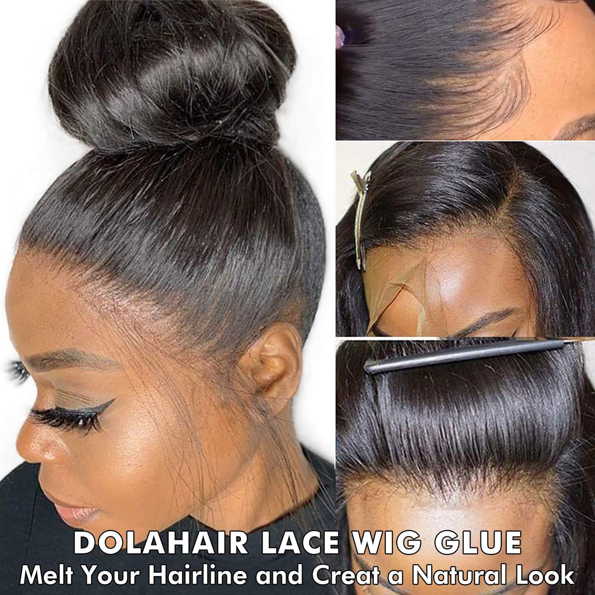 Dolahair Lace Glue Kit Wig Installation Kit & Melting Spray (Medium Brown)