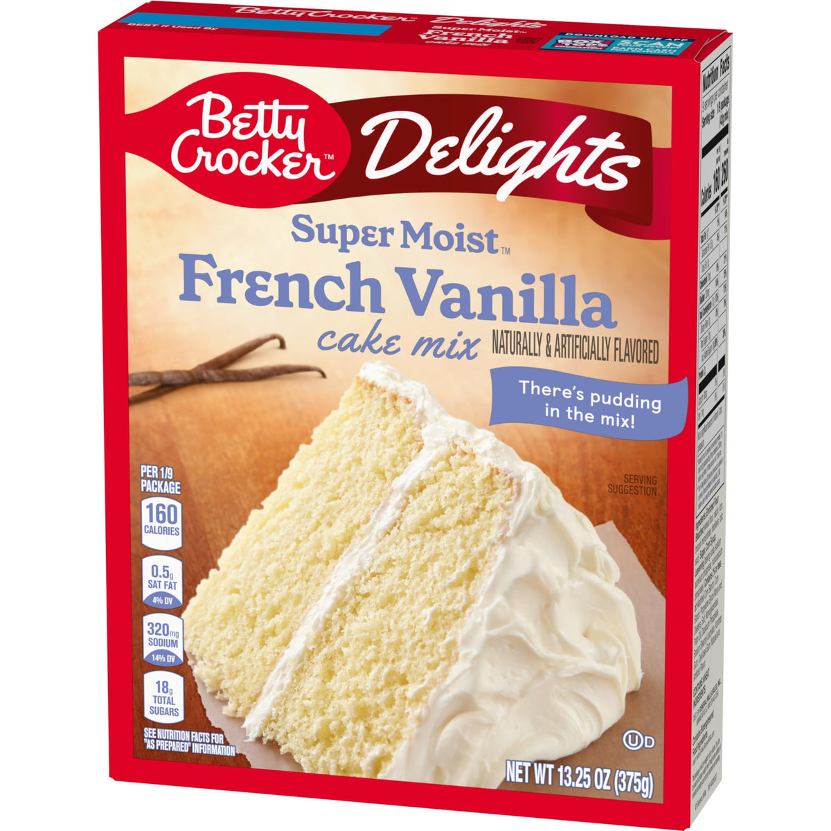 Betty Crocker Delights Super Moist Cherry Chip Cake Mix, 13.25 oz.