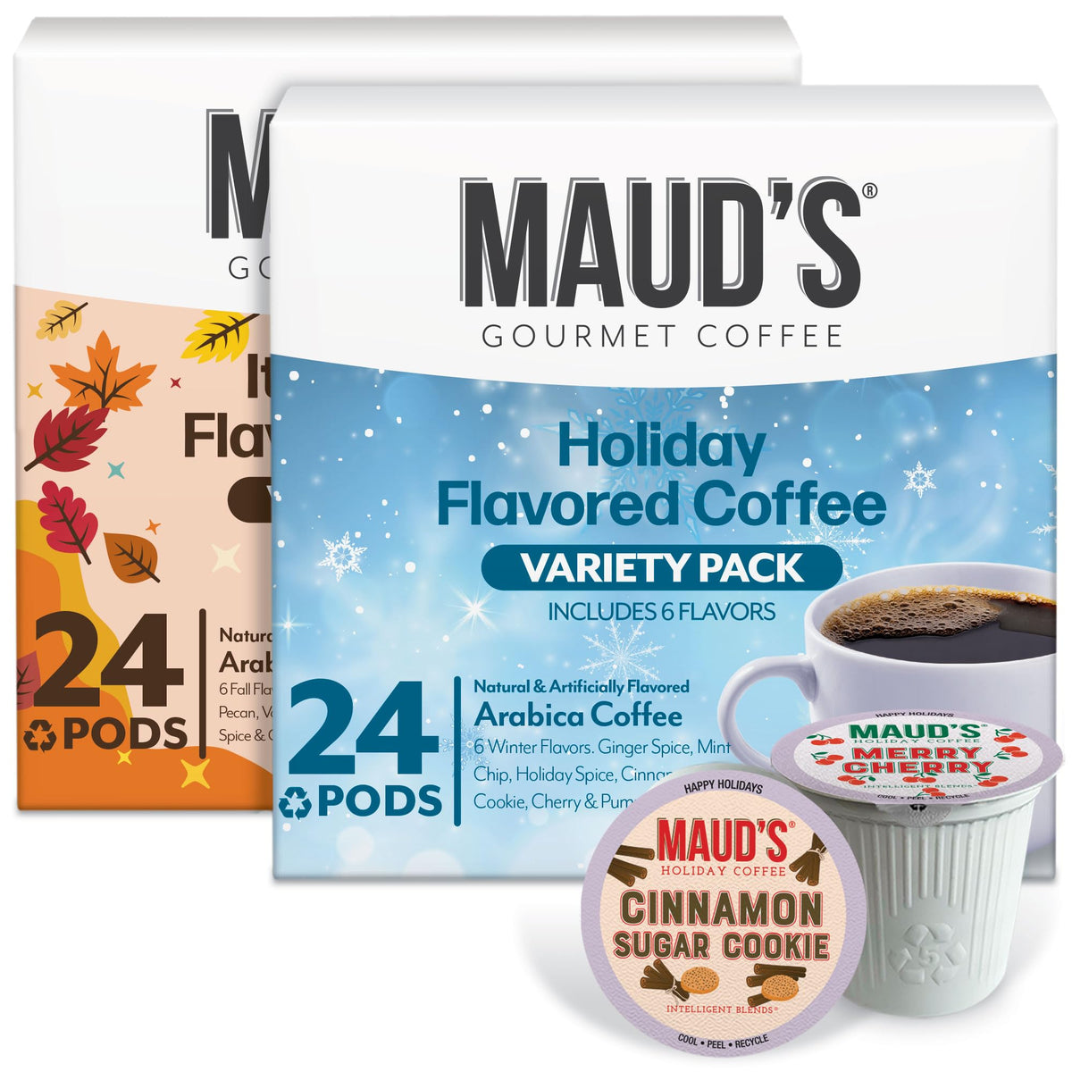 Maud's Cherry Flavored Medium Roast Coffee Pods, 18ct