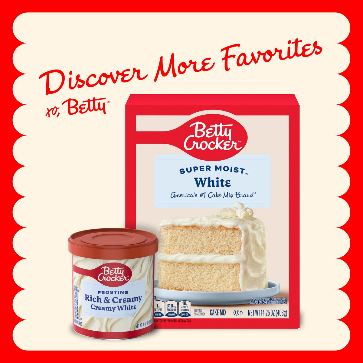 Betty Crocker Gluten Free Rich and Creamy Cherry Frosting, 16 oz, 8 Pack