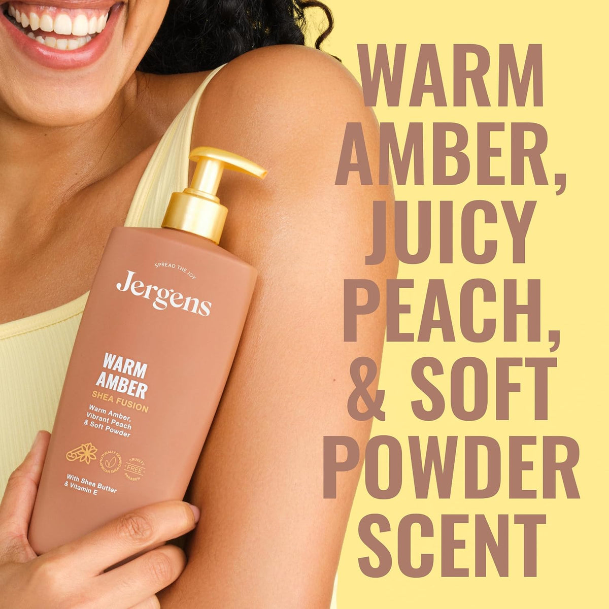 Jergens Shea Fusion Cherry Swirl Body Lotion, Dry Skin, 14 fl oz