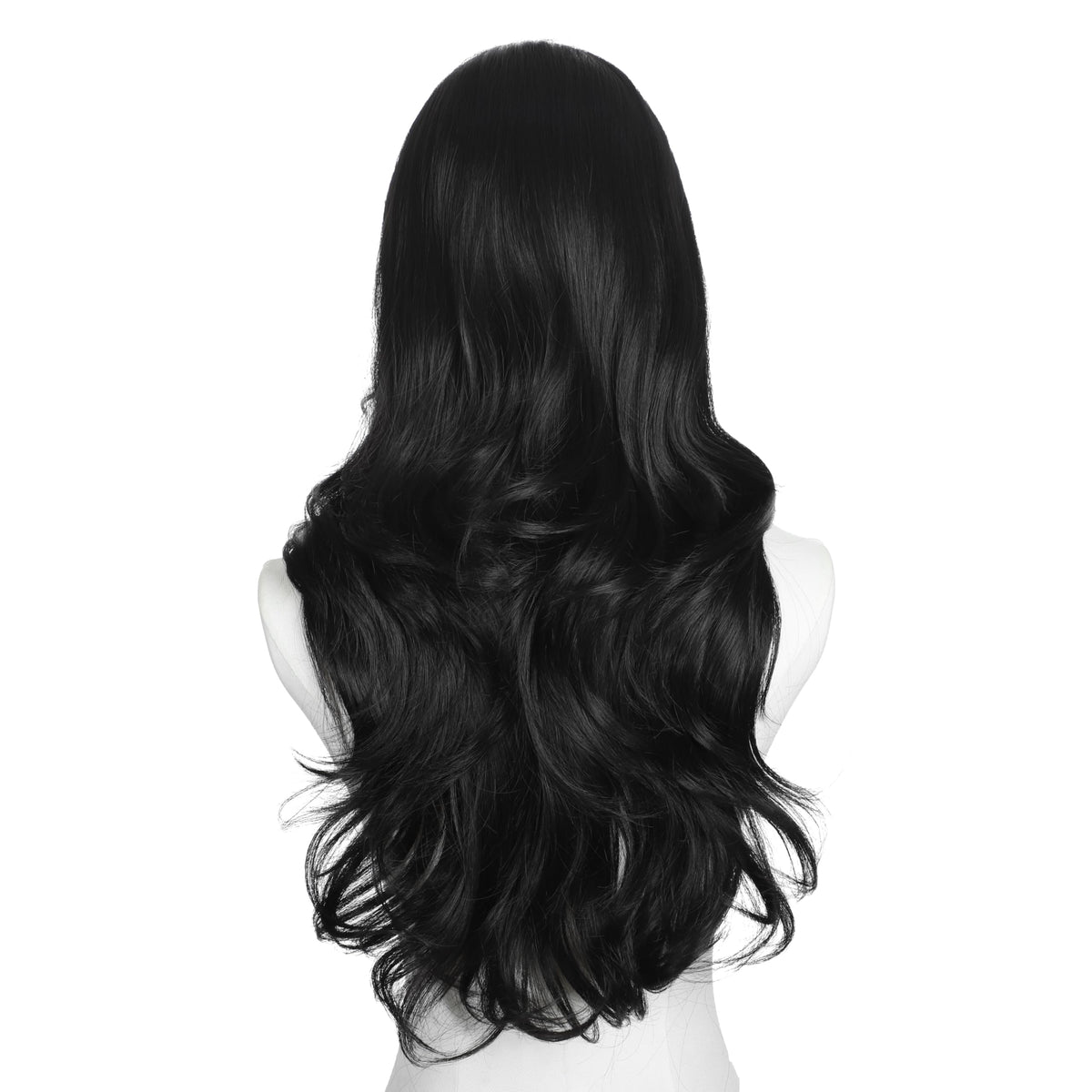 Brown Wigs for Women 26 Inch Middle Part Wavy Synthetic Wig