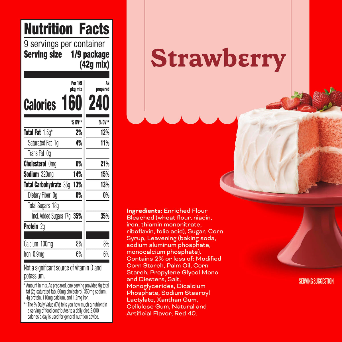 Betty Crocker Delights Super Moist Cherry Chip Cake Mix, 13.25 oz.