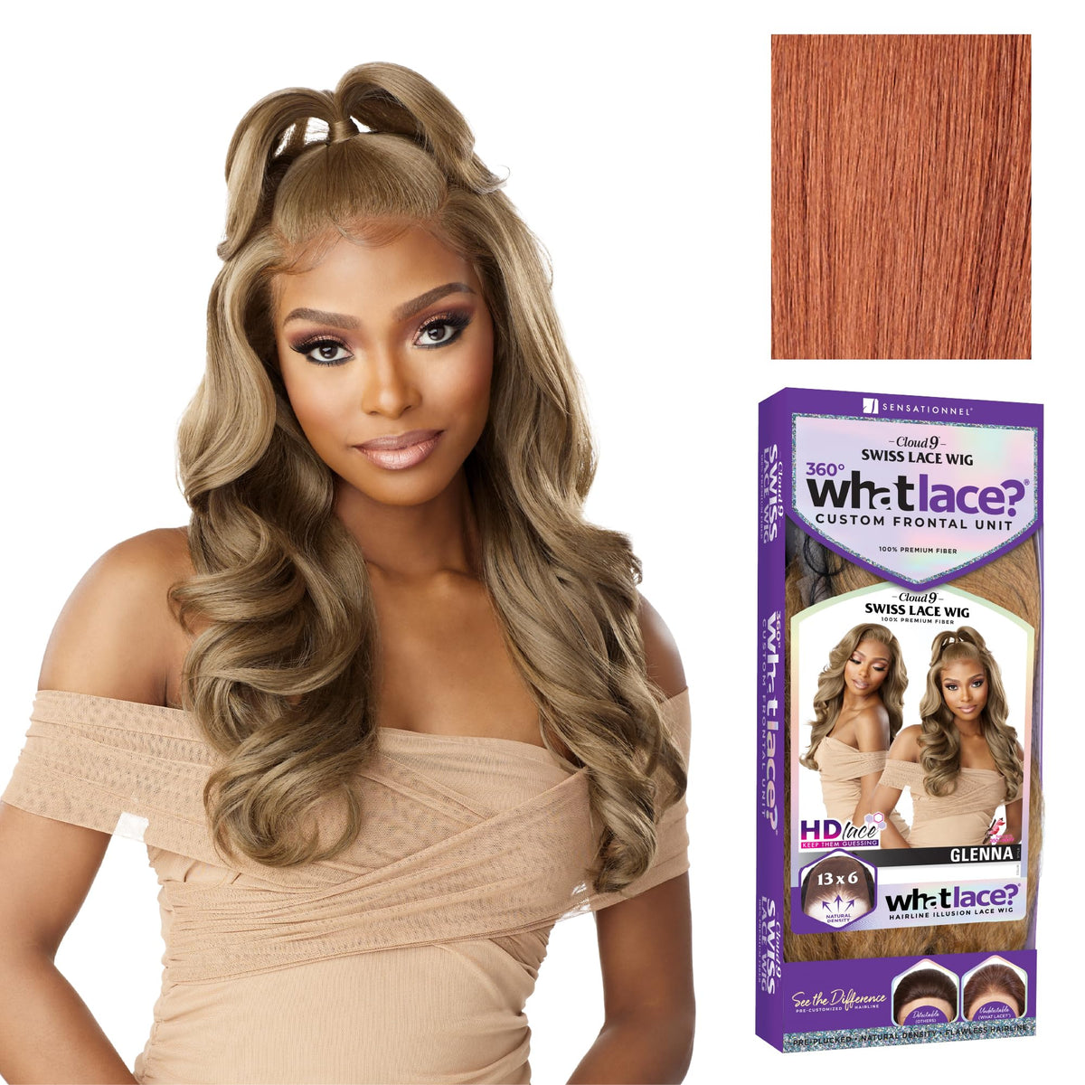 Sensationnel What Lace 13x6 Wig-Glenna, MOCHABROWN