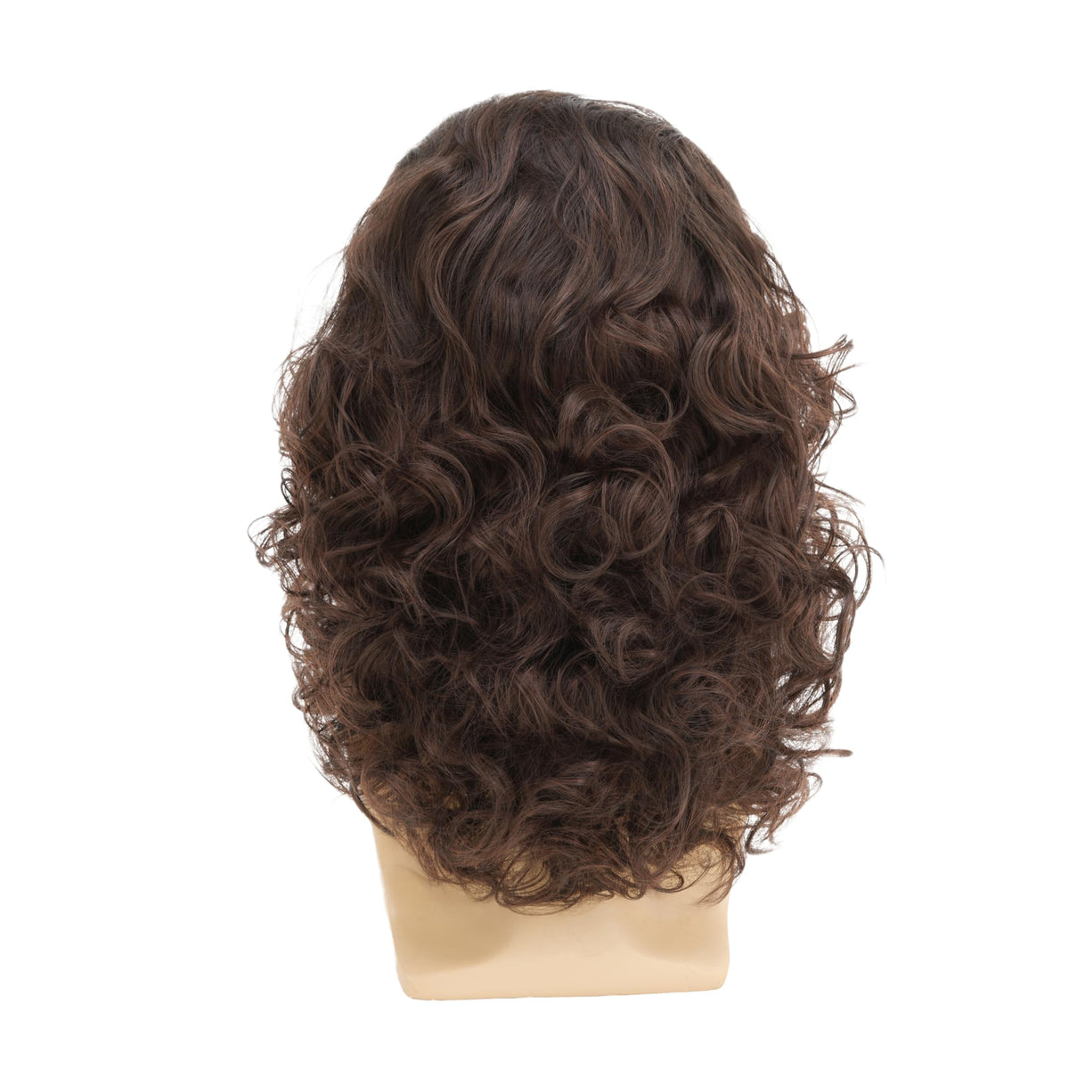 Mens Black Wig Long Curly Natural Hair Wig Layered Wavy for Daily Party Costume Cospaly Halloween