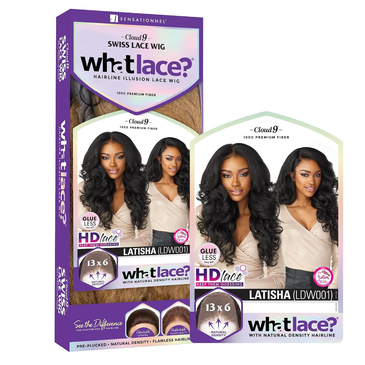 Sensationnel What Lace 13x6 Wig-Latisha, 1 JETBLACK