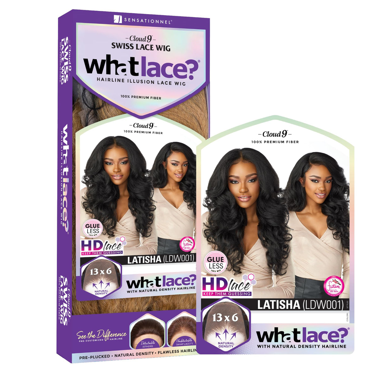 Sensationnel What Lace 13x6 Wig-Latisha, 1 JETBLACK