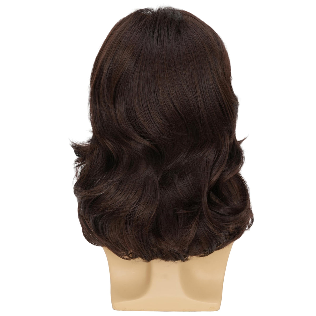 Mens Black Wig Long Curly Natural Hair Wig Layered Wavy for Daily Party Costume Cospaly Halloween