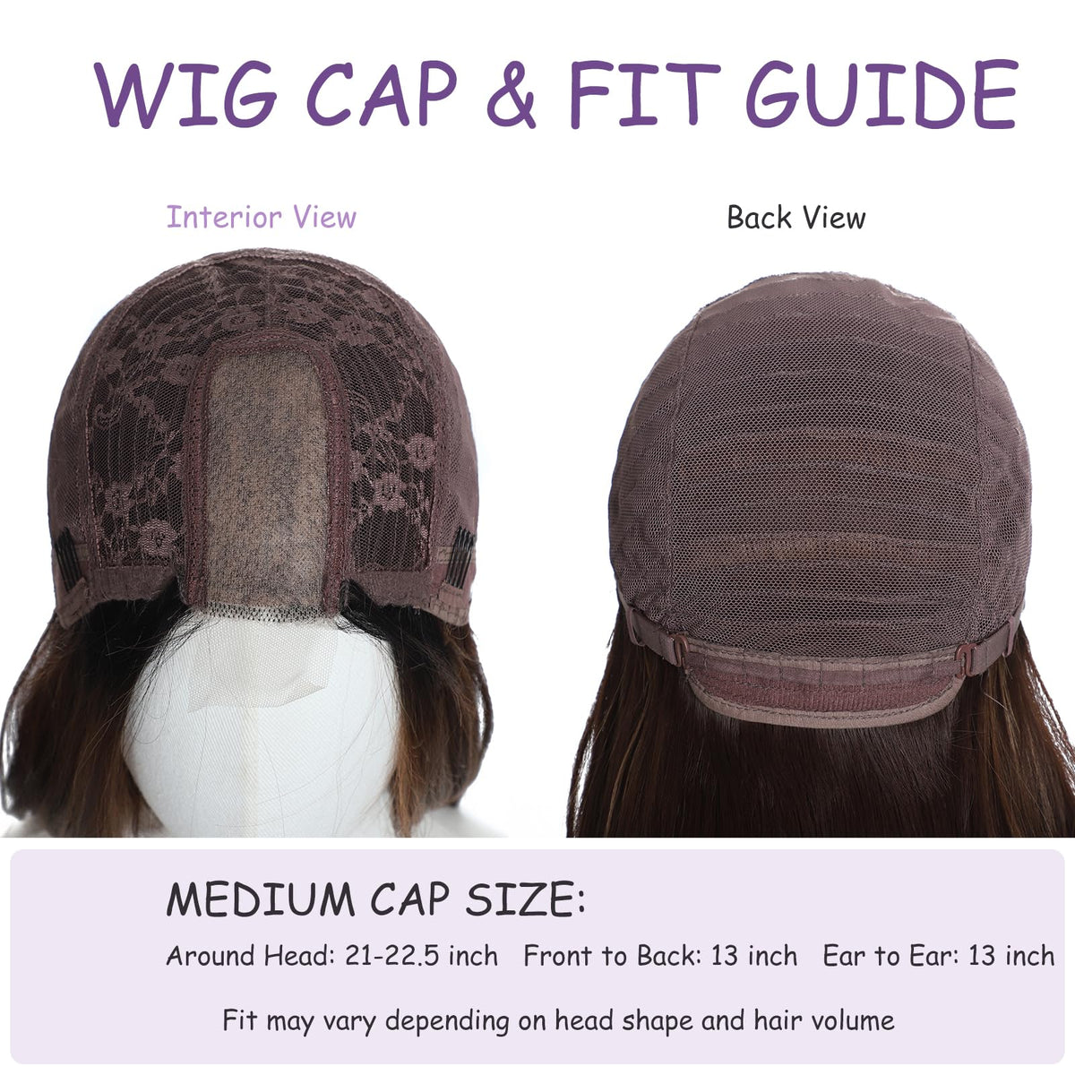Brown Wigs for Women 26 Inch Middle Part Wavy Synthetic Wig