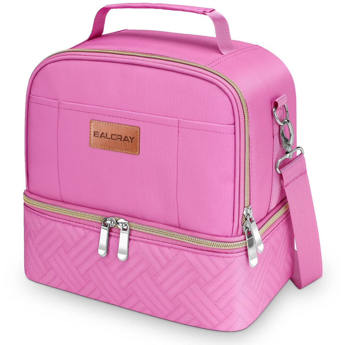 BALORAY Lunch Bag for Women Men Adult Lunch Box (Cherry), M