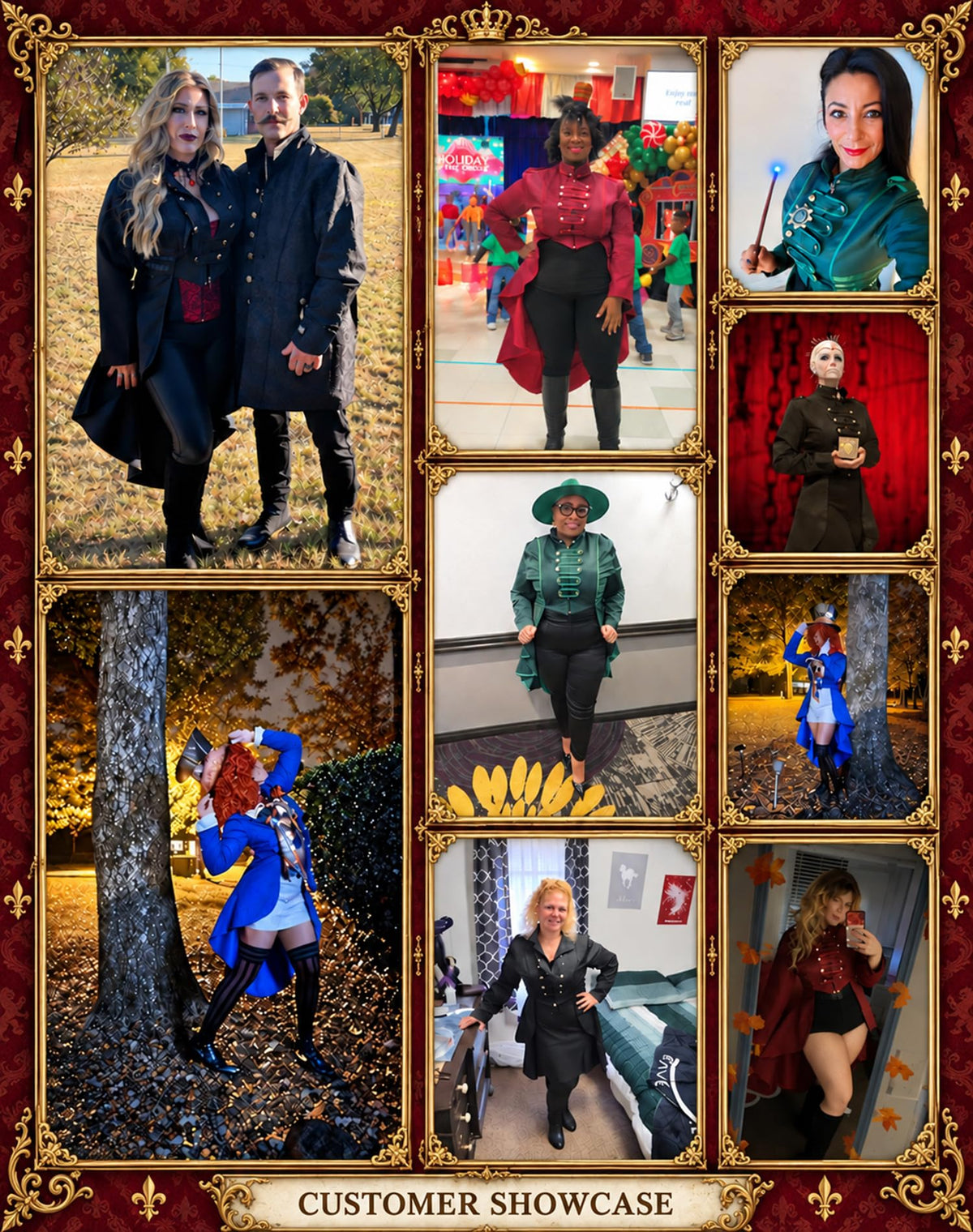 SIAEAMRG Renaissance/Pirate/Vampire/Halloween Costumes Women Jacket Coat