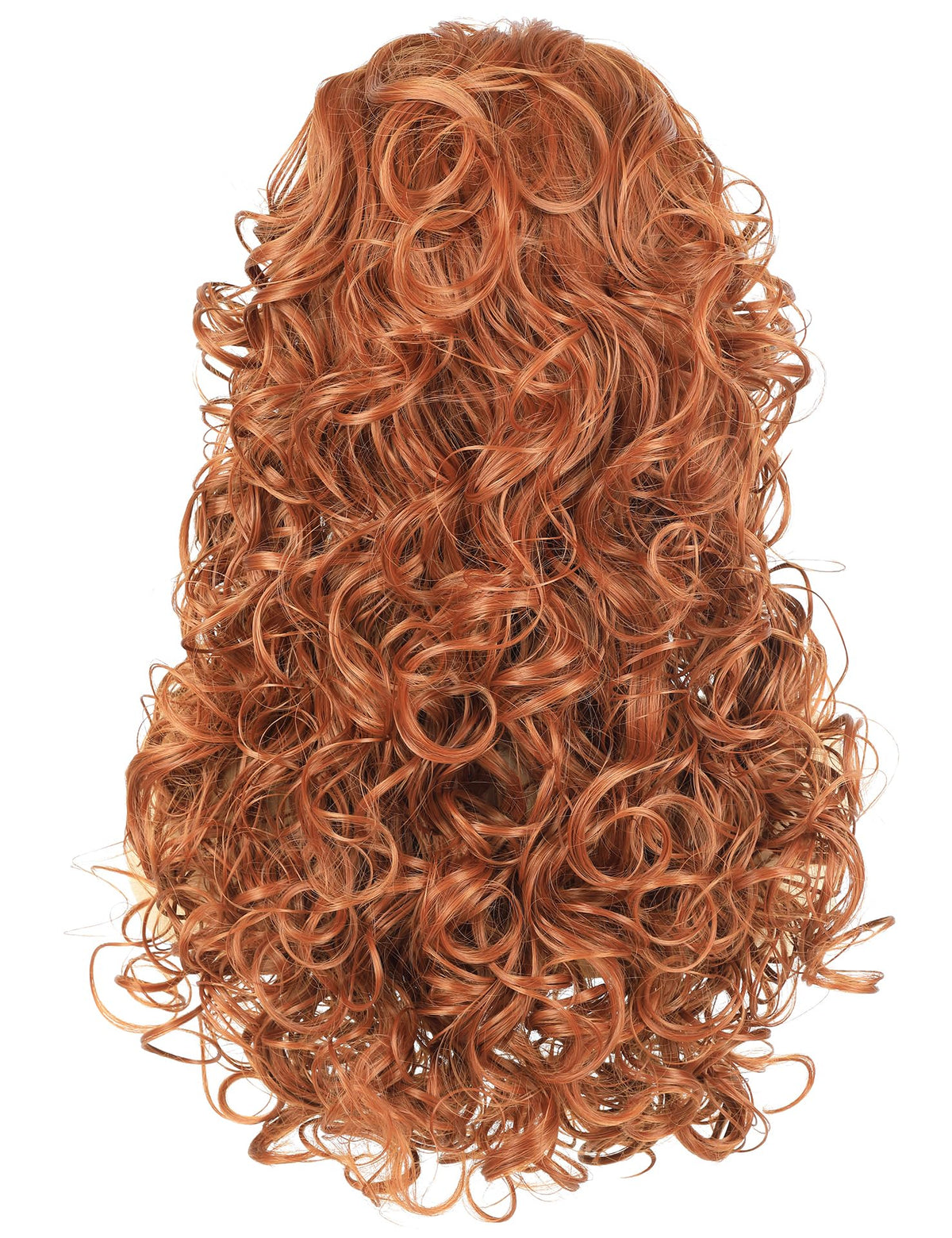 Long Blonde Curly Wig with Bangs for Women Retro Country Diva Costume Wig