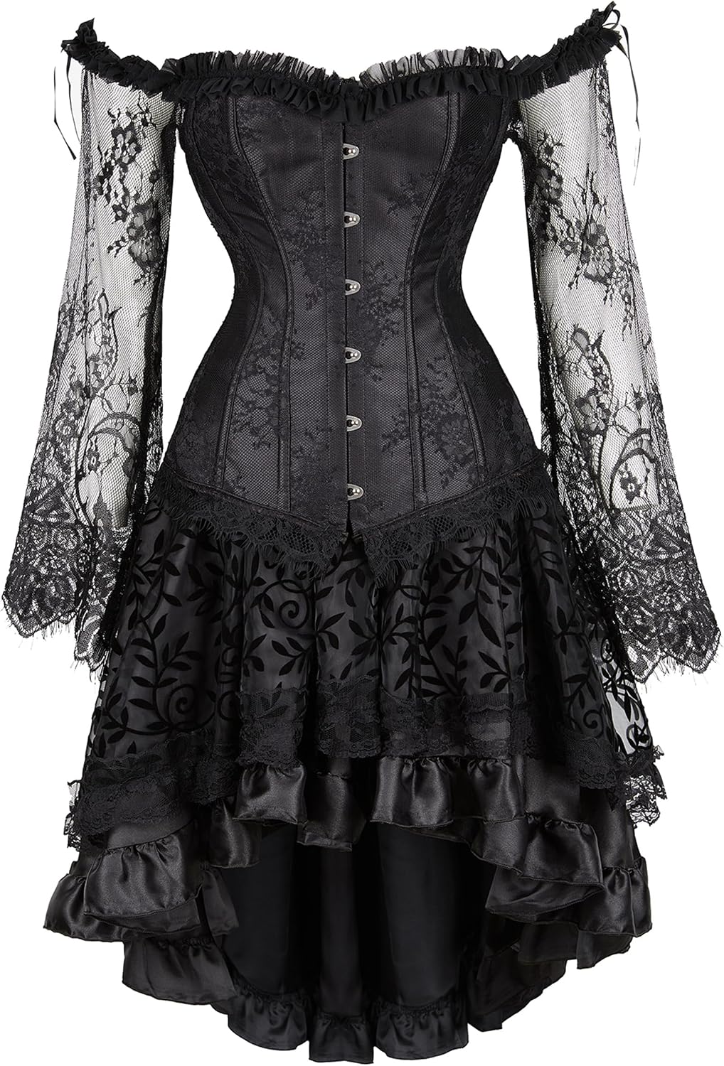 Zhitunemi Halloween Costumes Woman 2025: Corset Tops for Women Vampire Costume Women Dress - Medieval Corsets for Theme Party