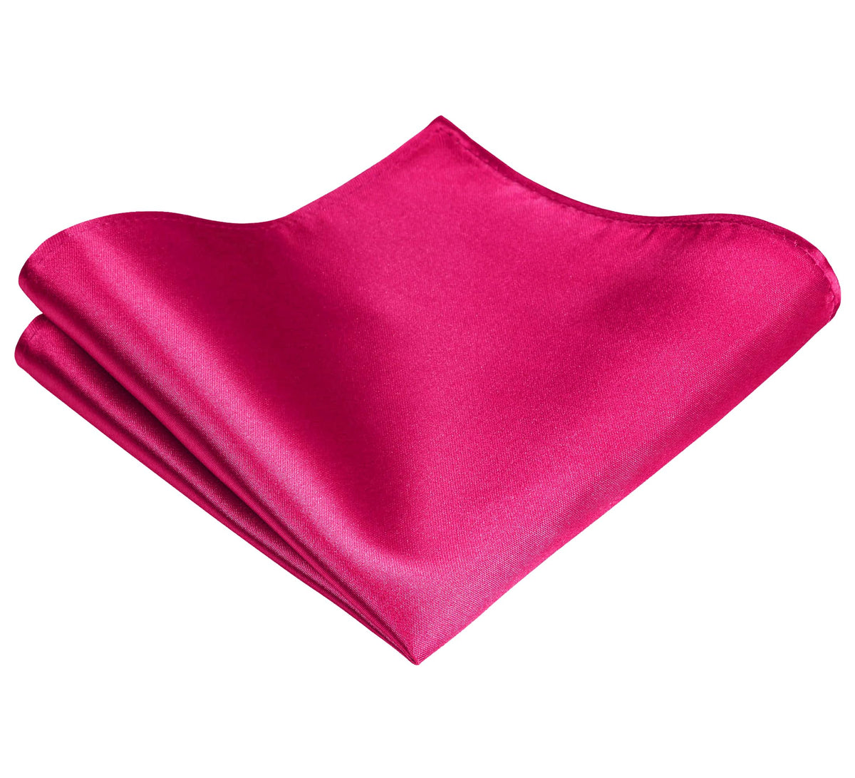 TIE G Solid Satin Woven dyed Color Formal Black Necktie and Pocket Square Sets in Gift Box