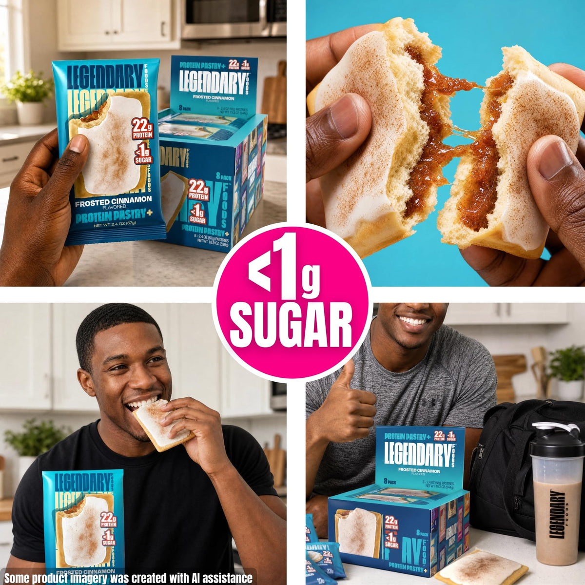 Legendary Foods High Protein Pastry, Cherry, Low Carb/Low Sugar Snack