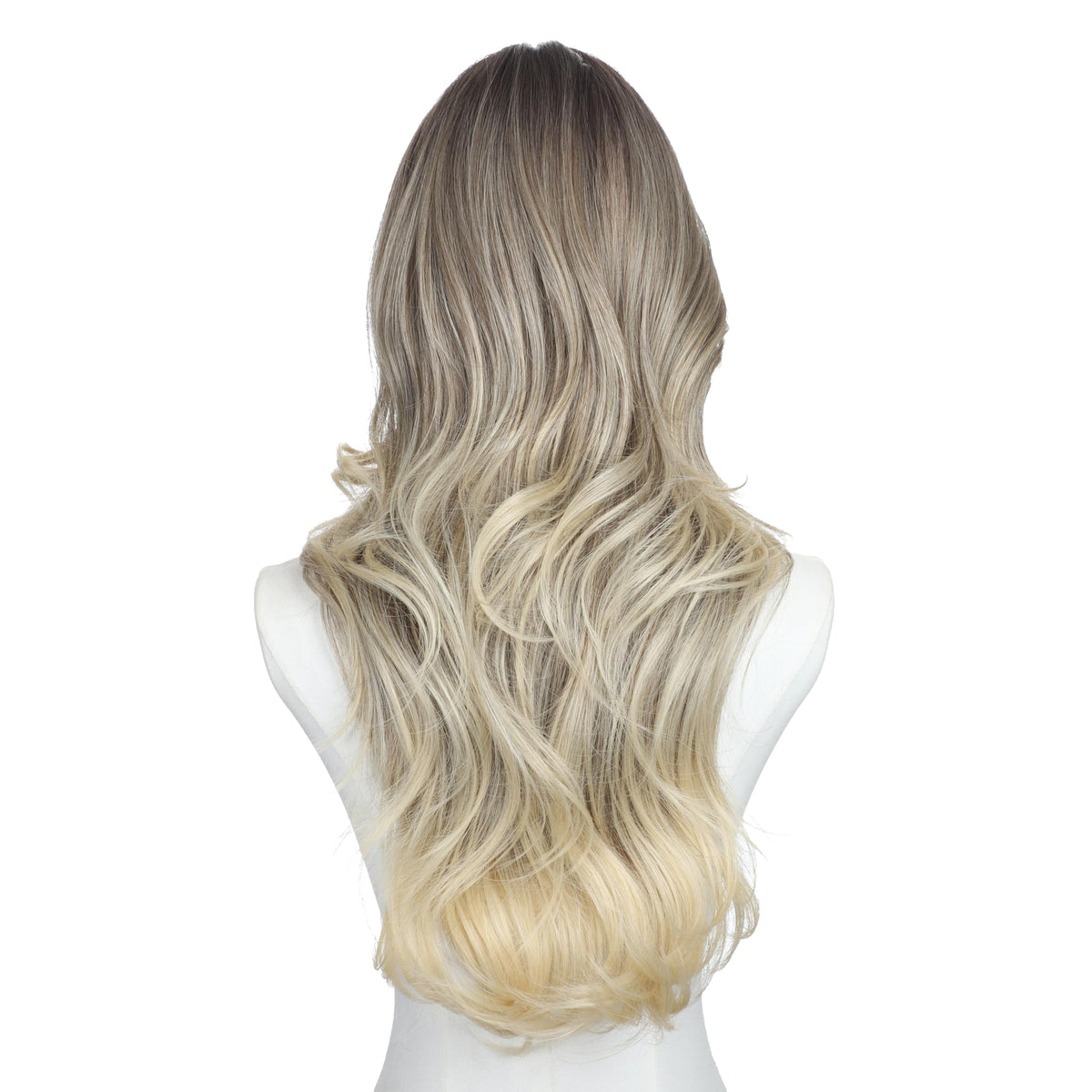 Brown Wigs for Women 26 Inch Middle Part Wavy Synthetic Wig